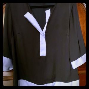 New York and Company navy blouse